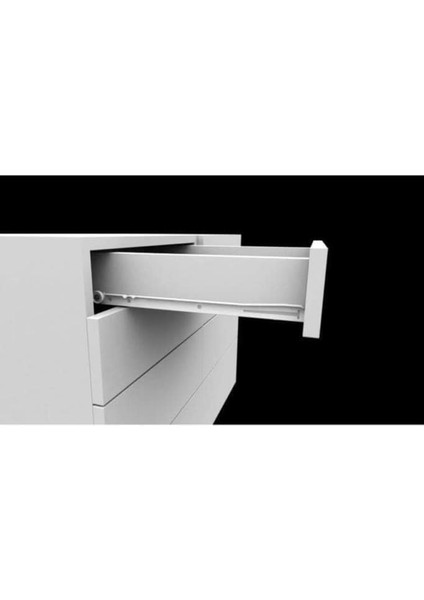 550MM Beyaz Bantlı Çekmece Rayı 1 Takım fiyatları