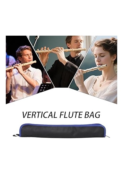 Blokflüt Çantası - Oxford Kumaş Flüt Organizer Çantası | Taşınabilir Üflemeli Çalgı Düzenleyici Kılıf Kadın Erkek Genç fırsatları