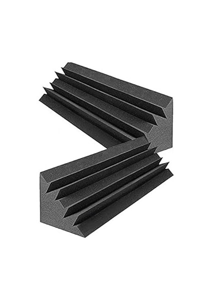 4 Adet Akustik Paneller Stüdyo Akustik Geçirmez Köpük, Tedavisi Bas Tuzak Köşesi, Panelleri Takozlar, 12X12X48CM indirimleri