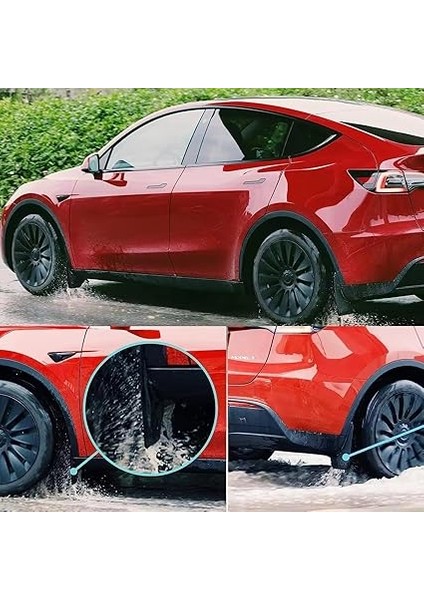 Parça) Li Parts Tesla Model Y Çift Materyalli Çamurluk, Tesla Model Y Çamur Paçalığı, Tesla Eski Kasa Model Y ile Uyumludur fiyatları