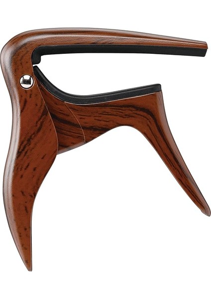 Gitar Capo, Akustik Gitarlar ve Elektro Gitarlar Için. Tek Elle Kullanım, Ahşap Etkisi.