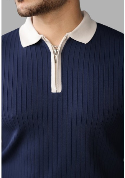 Erkek Kol ve Yaka Detaylı Uzun Kollu Triko Kazak – Şık ve Rahat Günlük Kombin Parçası modelleri