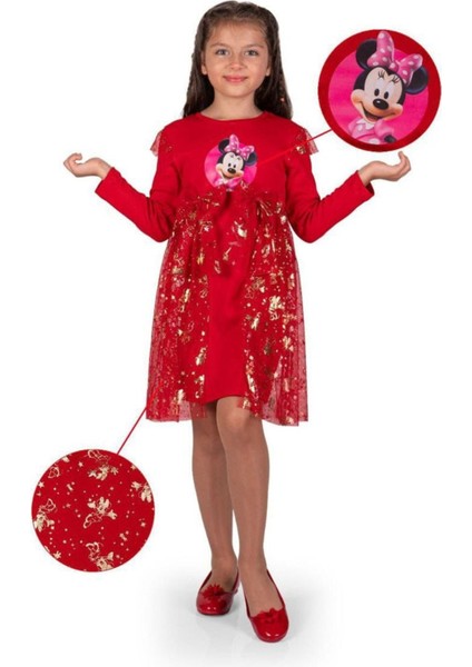 Kız Çocuk Mickey Parti Kıyafeti Dogum Günü ve Gösteri Kostümü Elbisesi fırsatları