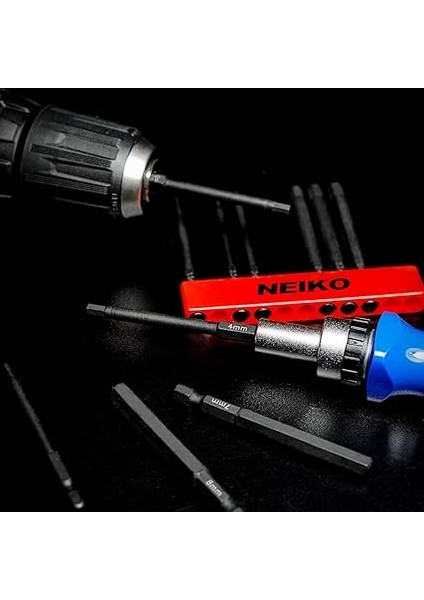 01148A Altıgen Uç Seti, 11 Parça, Metrik Boyutlar, 1,5 mm Ila 8 Mm, Manyetik Altıgen Uç, Hızlı Değişim Şaftları, Premium S2 Çelik, Matkaplar ve Darbeli Matkaplarla Uyumlu indirimleri