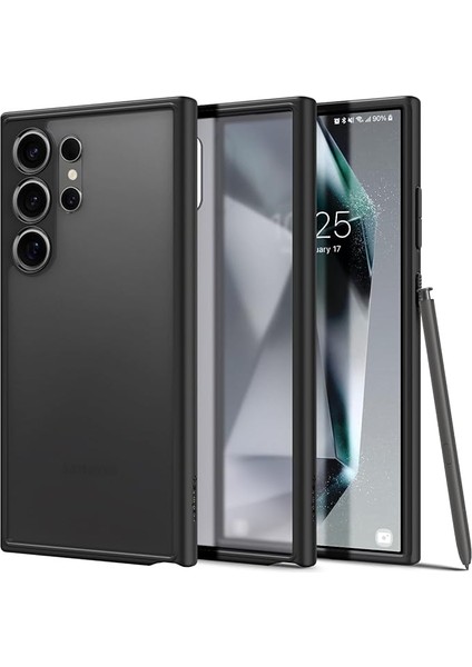 Galaxy S24 Ultra ile Uyumlu Kılıf Ultra Hybrid Frost Black - ACS07296