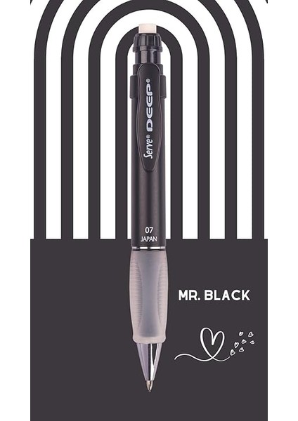 Deep Mek. Kursun Kalem 07MM Metalık Mr Sıyah fırsatları