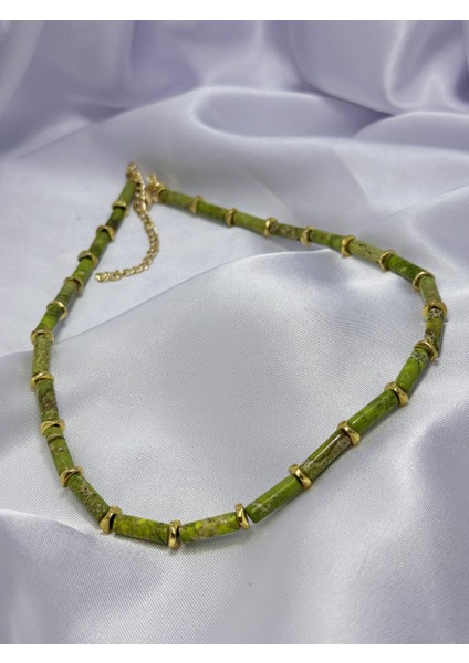 Renk Harmanı Doğal Taş Boncuk Kolye modelleri