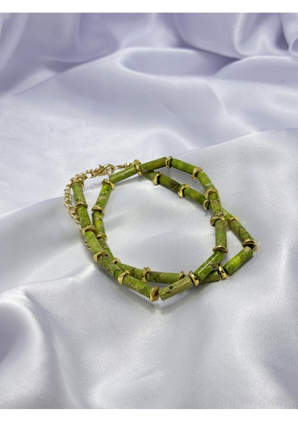 Renk Harmanı Doğal Taş Boncuk Kolye indirimleri