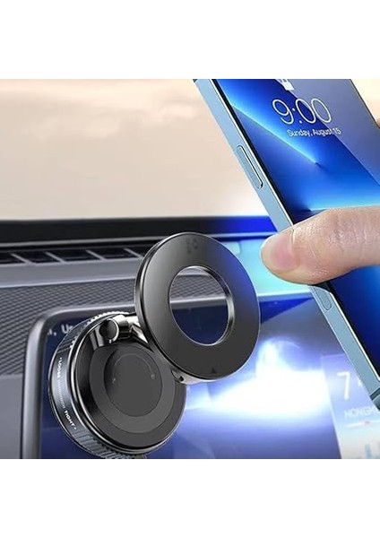 Araç Telefon Tutucu Vakumlu Katlanır Ayna-Cam-Araba Manyetik Araç Tutucu (Siyah) modelleri
