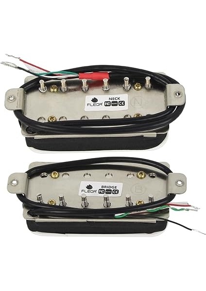 Alnico 2 Humbucker Pickup Hba2 Elektro Gitar Humbucker Boyun ve Köprü Pikap Seti, Beyaz fırsatları