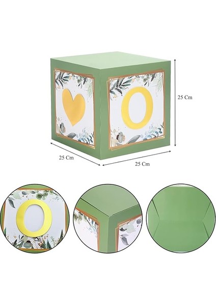 Gitti One Yazılı Kutu ve Balon Seti - 1 Yaş Doğum Günü Kutlama (Adaçayı) fırsatları