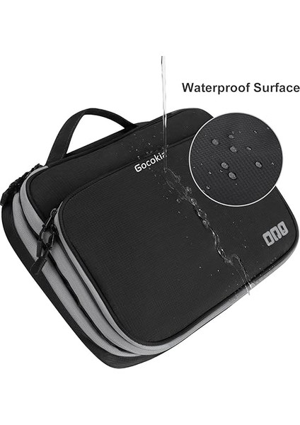 Travel Cable Organizer Bag, 3 Layer X-Large Capacity Electronics Accessories Cord Storage Case Bag For Cables, Sd Card,chargers, Power Bank, Cellphone,tablet(10.2")-Black modelleri