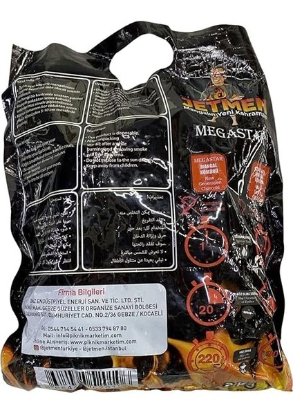 Megastar Mangal Kömürü 2kg fiyatları