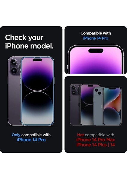 iPhone 14 Pro ile Uyumlu Cam Ekran Koruyucu Glas.tr Slim Hd - AGL05222 fiyatları