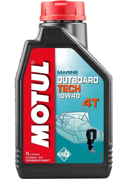 Marine Outboard Tech 10W-40 4t 1 Lt Tekne Motor Yağı