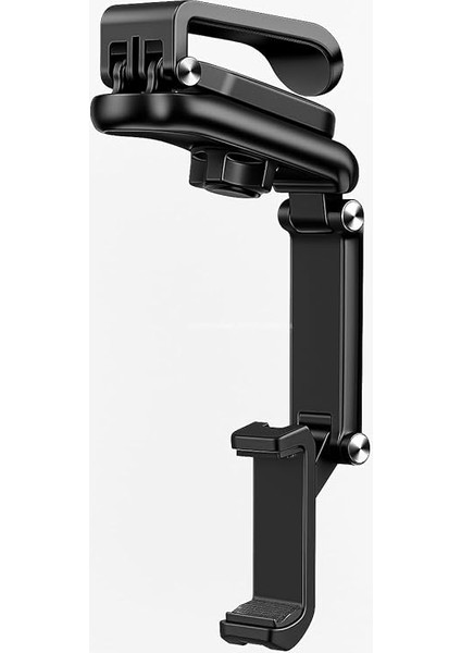 Güneşlik Üzerine Takılan, 1080° Döner Ayarlı, Araç Telefon Tutucu, Universal Evrensel Cep Telefonu Standı, Paslanmaz Abs Malzeme, Şık Tasarım, Seyahat Navigasyon Için