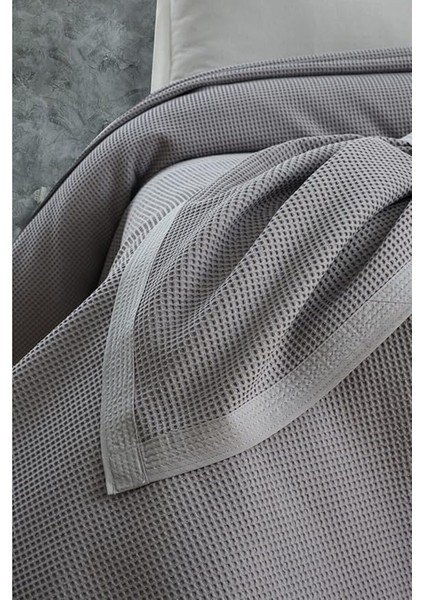 Pamuk Petekli Klimalı Pike Tek Kişilik 170X240 Gri fiyatları