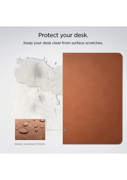 Regnum LD302 Büyük Boy 90 x 40 cm Mouse Pad (Velo Vegan Leather Technology) Brown - APP04763 fırsatları