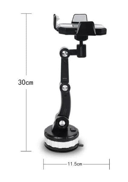 Privity Serisi Teleskobik Araç Içi Telefon Tutucu Vantuzlu 360 Derece Özel Jel Takviyeli Telefon Tutucu Zp-X fırsatları