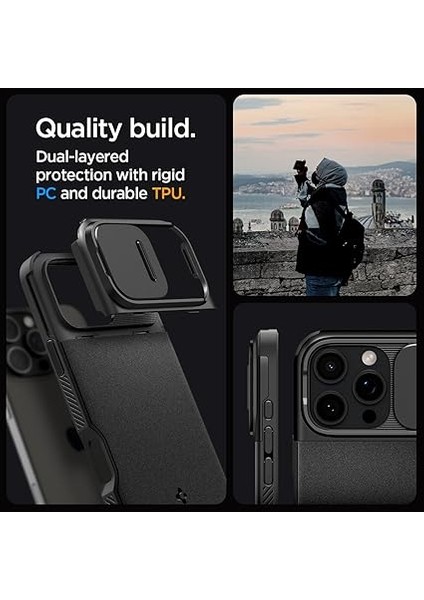 iPhone 16 Pro ile Uyumlu Kamera Korumalı Magsafe Kılıf Optik Armor Hava Kanalı Teknolojisi Askeri Sınıf Koruma Magfit Black Dokulu Yüzey Kapak - ACS08149 indirimleri