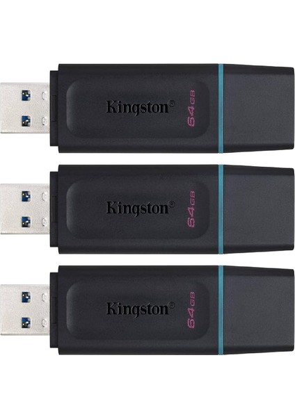 64GB Datatraveler Exodia Flash Sürücü - DTX/64GB (3'lü Paket)