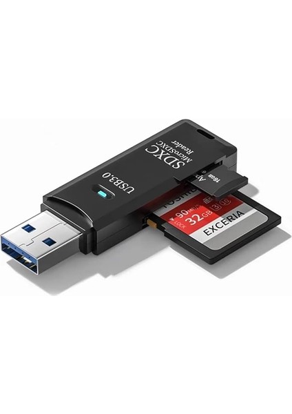 Wlue 2'si 1 Arada USB 3.0 Micro Sd/tf Kart Okuyucu, Veri Aktarım Adaptörü