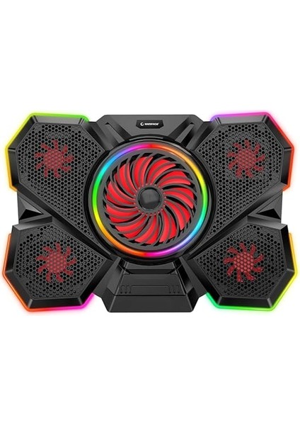 S47 Coolflow 5 Adet Kırmızı LED Fan 1 USB 7 Farklı Kademe Ayarı 10 17.3 Notebook Soğutucu Stand fiyatları