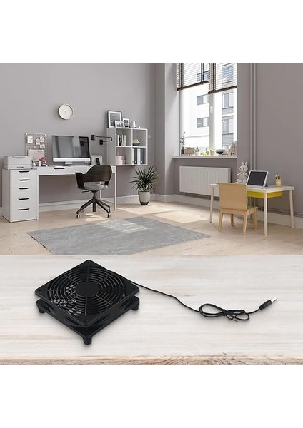 120MM USB Fan - Taşınabilir Elektronik Soğutma Fanı - 56CFM 5V USB Powered Case Fan Pc Fan Tablet Tv Alıcısı Yönlendirici Dvr Play Station (B) modelleri