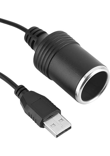 12V Otomatik USB Adaptörü ， Zigarettenanzünder Stecker Dönüştürücü Adaptör USB Araç Çakmak Fişi Erkek - Dişi 5V - 12V fırsatları