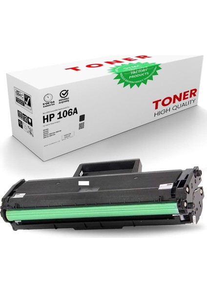 Hp 106X 5000 Sayfa Baskılı Laserjet Uyumlu Kapasiteli Lazer 107W 107A 107R Mfp 135WG 135A 135R 135W 137FNW Için Uyumlu Muadil Ithal Toner (5000 Sayfalık, 1)