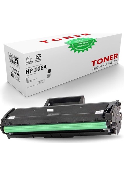 Hp 106X 5000 Sayfa Baskılı Laserjet Uyumlu Kapasiteli Lazer 107W 107A 107R Mfp 135WG 135A 135R 135W 137FNW Için Uyumlu Muadil Ithal Toner (5000 Sayfalık, 1) modelleri