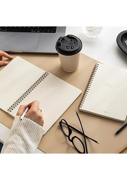 Siyah Kraft Karton Kapak 70 Yaprak 110 Gram Düz Çizgisiz Not Defteri fırsatları