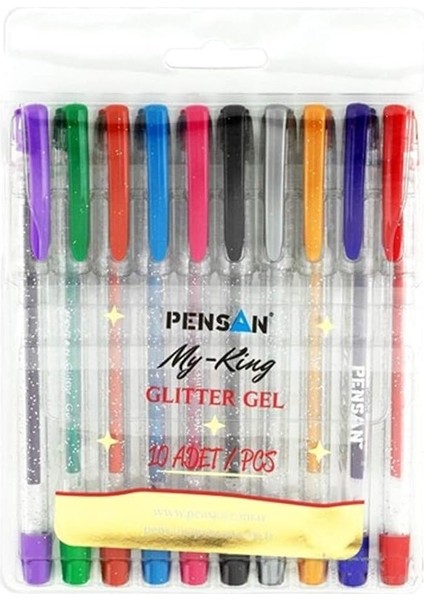 My-Kıng Simli Jel Kalem 10LU Set - PE02227JK00S10