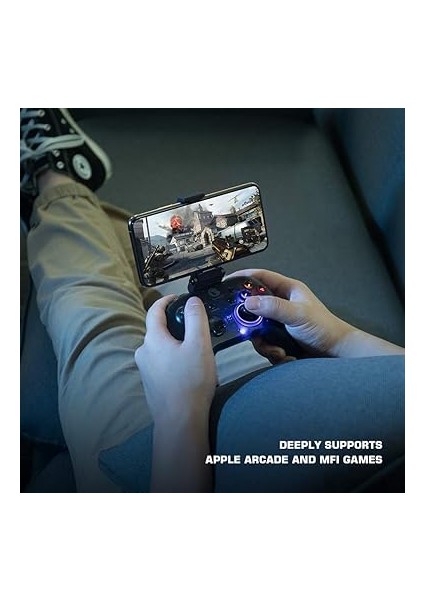 T4 Pro Yükseltme Pc Kontrolcüsü, Switch/windows Pc/iphone/android Için Yarı Şeffaf Kablosuz Oyun Kontrolcüsü fırsatları