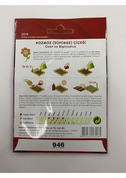 Kozmoz Çiçeği (Çoklu Tohum) - 50 Tohum - Karışık Renk fırsatları