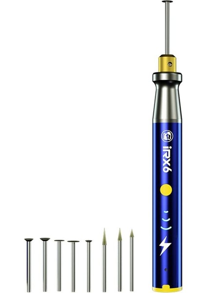 Irx6 Taşınabilir Hız Ayarlanabilir Elektrikli Taşlama Gravür Kalemi Mini Taşlama Kalemi El Taşlama Kalemi Akıllı Telefon Çip Parlatma Makinesi