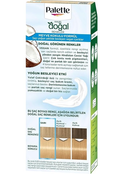 Kalıcı Doğal Renkler 10-0 Açık Sarı Saç Boyası fiyatları