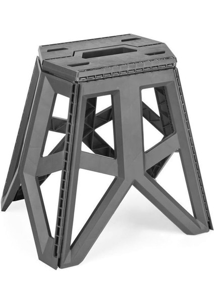 Life Çok Amaçlı Katlanabilir Büyük Boy Gri Tabure MIT1168