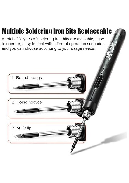 Taşınabilir Akıllı Elektrikli Havya Çok Fonksiyonlu Lehimleme Kaynak Kalemi, Lehimleme Onarımı ve Bakım Kullanımı Için 300-450 ° Sıcaklık Ayarlama Fonksiyonu ile Kırmızı Havya Seti fiyatları