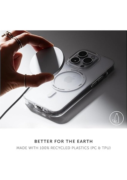 Union (Re Clear Kılıf - Şeffaf Sararma Önleyici Kılıf - Magsafe Dahili Mıknatıslarla Uyumlu - Geri Dönüştürülmüş Malzemeler - iPhone 14 Pro Için Askeri Sınıf Düşme Koruması ile Ultra Dayanıklı fiyatları