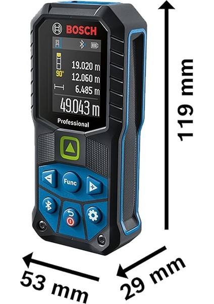 Professional Measurement Measurement Glm 50-27 Cg Yeşil Lazerli Uzaklık Ölçer, 50 Metre, Koruma Çantası, El Kayışı, 2 Pil indirimleri