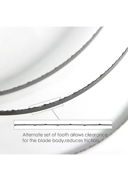 2pcs 1490MM Bandsaw Blade 58 1/2''x1/4''(6.35) X10 Tpı Woodworking Band Saw Tools Accessories fırsatları