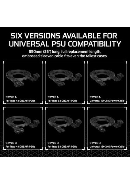 Tip 4 Psu 90° 12V-2X6 Gpu Güç Kablosu – Nvıdıa Geforce Rtx Grafik Kartları Için, Kolay Bağlantı, Ultra Esnek, Termal Koruma – Stil A fırsatları