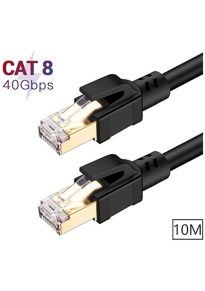 Plus PX-5217 10 Metre Cat8 Kablo, 40GBPS S/ftp 2000MHZ Yüksek Hızlı Internet Kablosu fiyatları