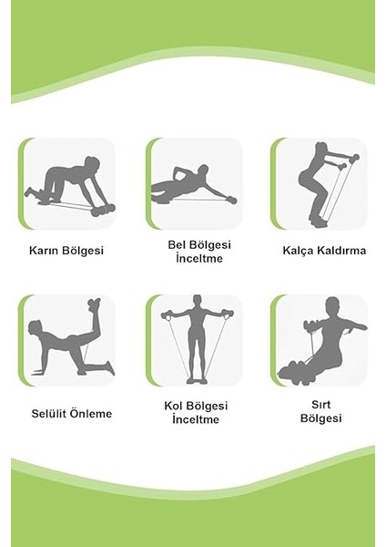 Çok Fonksiyonlu Tekerlekli Karın Bel Göbek ve Vücut Egzersiz Aleti CKS-216 indirimleri