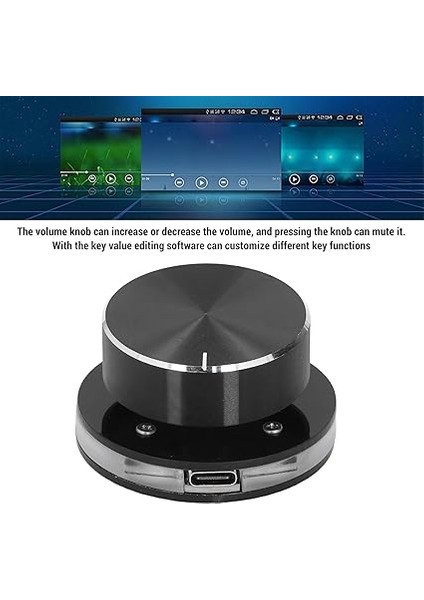 Hacim Kontrol Düğmesi, Pc Bilgisayar Hoparlörü Hacim Kontrol Ses Harici Hacim Kontrol Düğmesi Rgb Işığı, Android Için Ses Denetleyicisi fırsatları