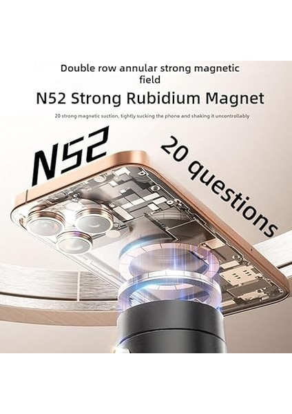 Kilitli Araç Içi Telefon Tutucu Manyetik Mıknatıslı iPhone Ile Uyumlu Ister Evde Ister Arabada Ister Mutfakta Kullanın Çıkarılan Tekrar Takılan Vakum Kilitli Yeni Nesil Tutucu (Beyaz) fırsatları