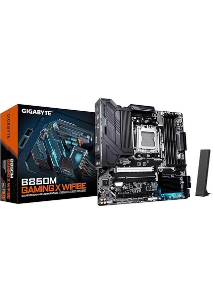 B850M Gamıng x WIFI6E LGA1851 Ddr5 7600MHZ(OC) Pcıe 5.0 Çift M.2 Nvme Wifi 6e 2.5gbe Lan Matx Gaming Anakart