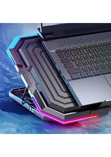 Mila Serisi M6 R-Type 15-17 Inch Uyumlu 2200 Rpm, Rgb Işıklı, 6 Fan, Telefon Stand, 2 USB Notebook Soğutucu Stand indirimleri