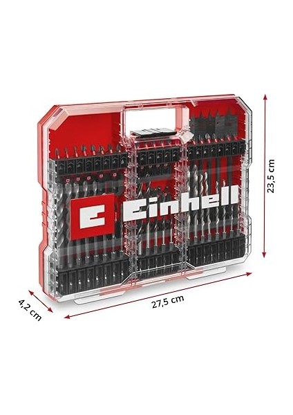 Einhell Xl-Case 95 Parça Darbeye Dayanıklı Set (Lokma Anahtarı, Havşa, Durdurucu, Pim Anahtarı, Saklama Kutusu Dahil) - 49108798 modelleri